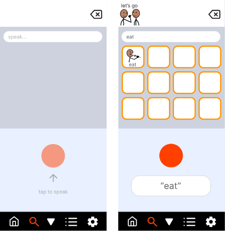 Mo Speech app evolution and wireframes